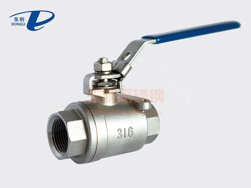 Two-piece ball valve